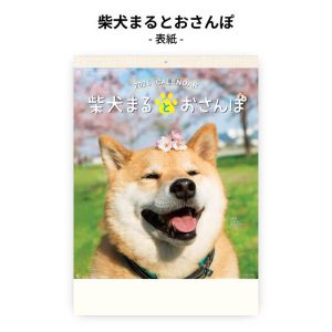 新日本カレンダー カレンダー 2026年 壁掛け 柴犬まるとおさんぽカレンダー NK35 2026 イヌ 犬 いぬ 柴犬 まる 写真 動物 かわいい 257784