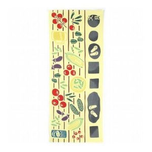 VERTEX 文月 7月 縁側に夏野菜 注染手ぬぐい VTX94043 代引不可 メール便