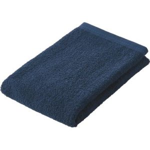 日本製業務用厚手フェイスタオル　ネイビー　１枚